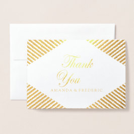 Gold Foil Tan - Cartões de agradecimentos de Marsa