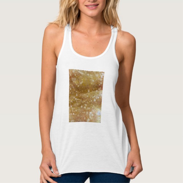 Gold Glitter Tank Top (Frente)