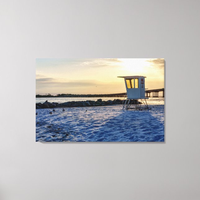 Gold Hour Destin East Pass Canvas (Frente)