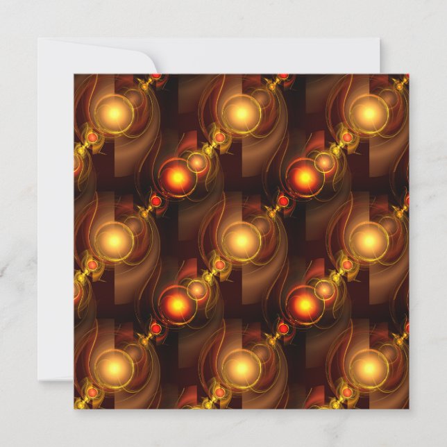 Gold Modern Boho Elegant Abstract Art Pattern #501 (Frente)