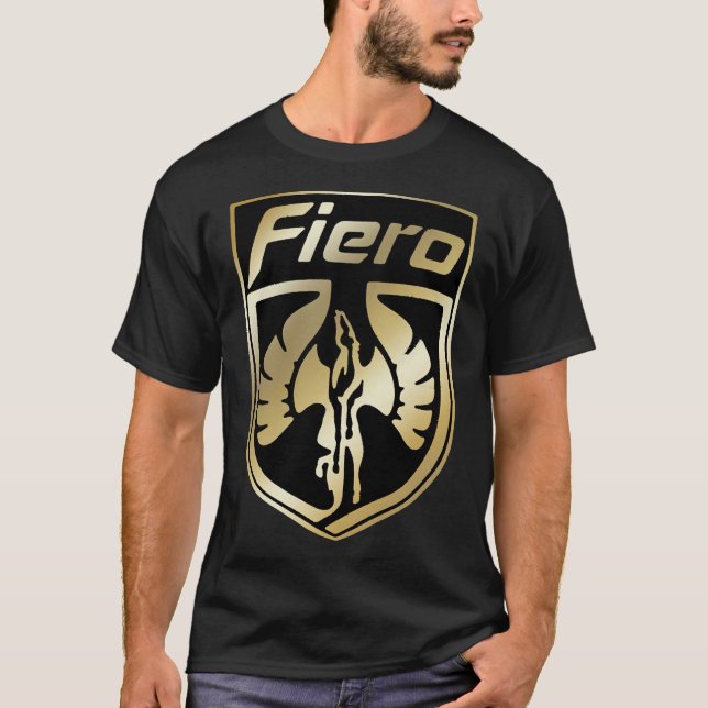 Gold Pontiac Fiero Logo  Essential T-Shirt (Frente)