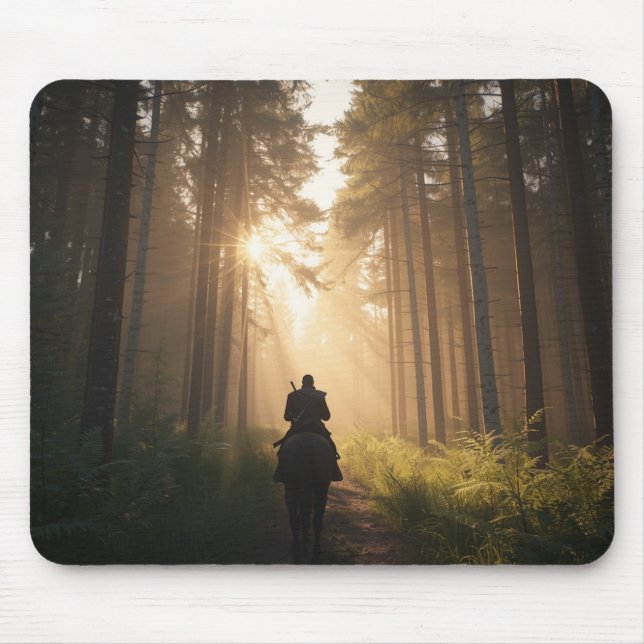Golden Forest Rider Mousepad (Frente)