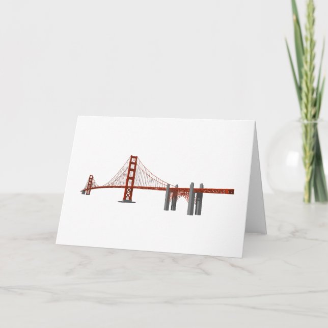 Golden gate bridge: modelo 3D: (Frente)