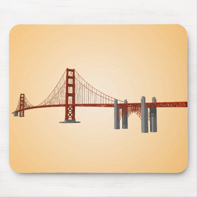 Golden gate bridge: modelo 3D: Mousepad (Frente)