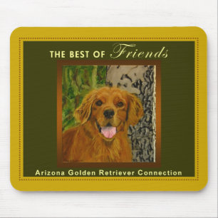Golden retriever Mousepad do ouro clássico & da