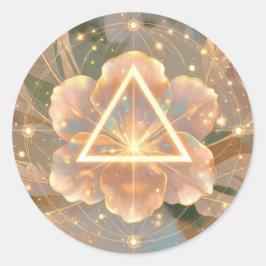 Golden Rose Delta 7 | Adesivo de Geometria Sagrada