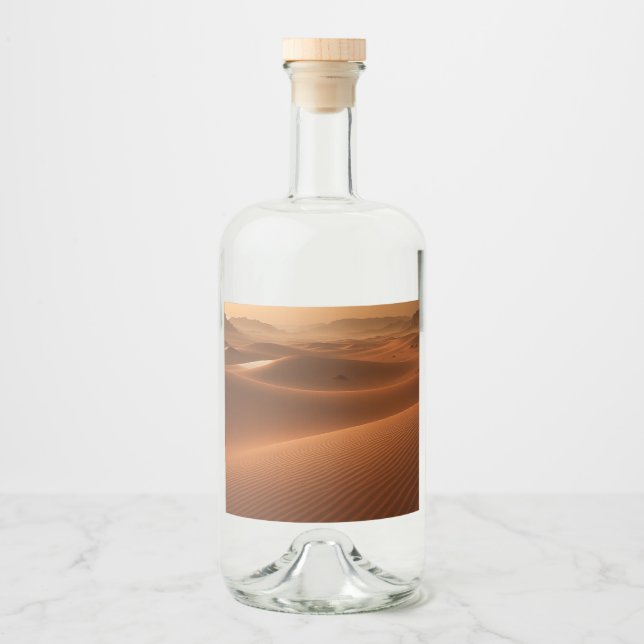 Golden Serenity – Desert Landscape at Sunset (Frente)