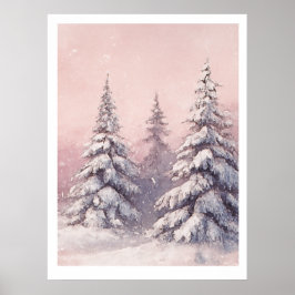 Golden Sunrise Tree Poster