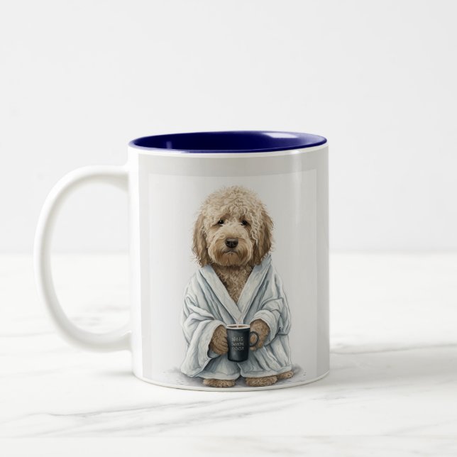Goldendoodle, labradoodle, caneca de cão berneodle (Esquerda)