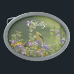 Goldfinch em uma Flor Harebell<br><div class="desc">Beleza e tranquilidade encontradas em momentos de imobilidade. Enquanto olhava para o meu jardim, fui saudado por um Goldfinch macho e fêmea. Eu peguei minha câmera, e uma cena de um tipo foi capturada para sempre. Esta foto é amada pelo meu marido que a imprimiu e a incriminou anos atrás....</div>