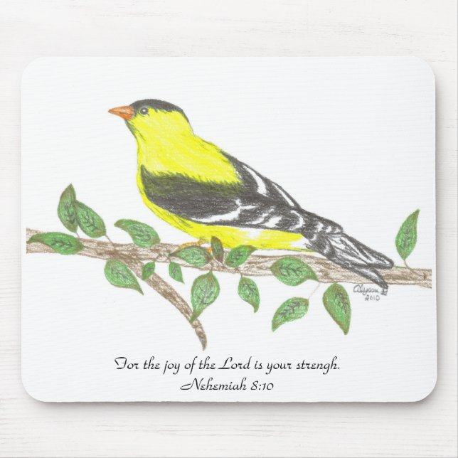 Goldfinch Mousepad (Frente)