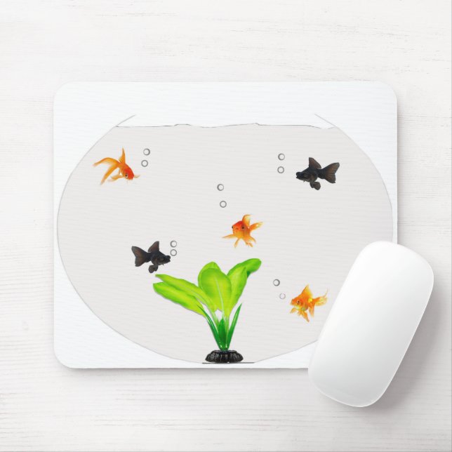 Goldfish Bowl Mousepad (Com mouse)
