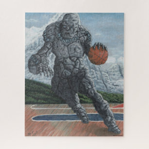 Golem Jogando Basquete Grande Quebra-cabeça