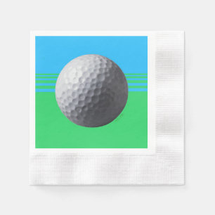 Golf Ball coquetel de papel cunhado guardanapos
