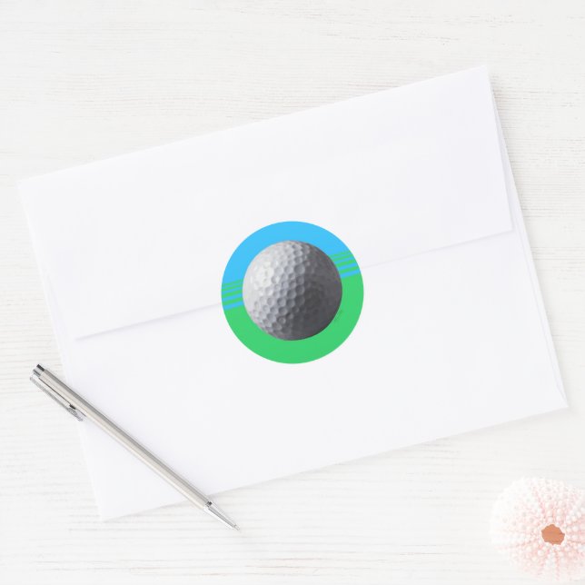 Golf Ball em forma de pequenos adesivos (Envelope)