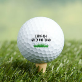 Golf Ball "Green Not Found" Golfer Gift Engraçado