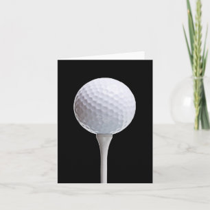 Golf Ball & Tee on Black - Personalizado Modelo
