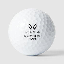 Golf Ball "Woodland Animal" Golfer Engraçado