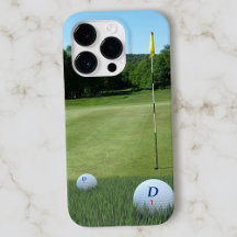 Golf Course Fotografia Golfer Fairway Monogrammed 