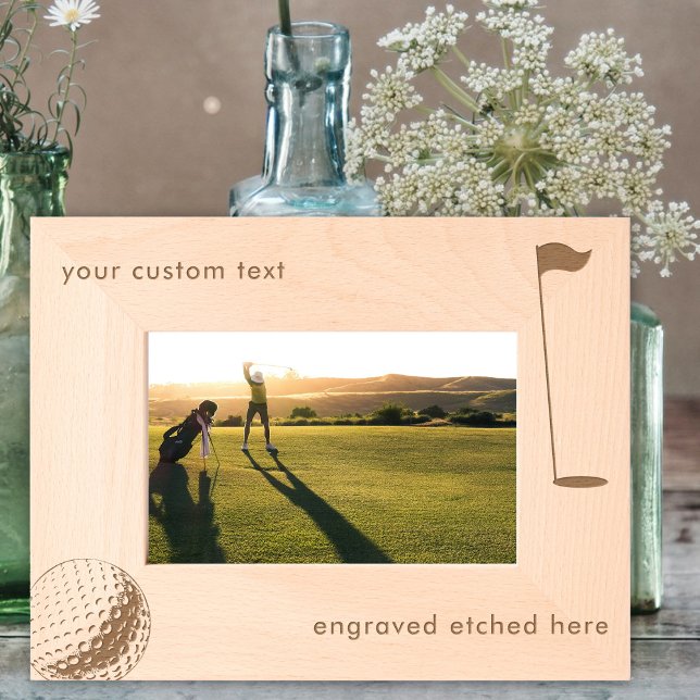 Golf de Quadro de Imagem Personalizado (Custom Personalized Engraved Picture Frame Golf)