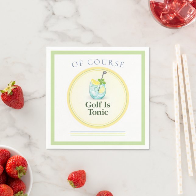 Golf É Tônico | Guardanapos de Papel de Golfe (Insitu)