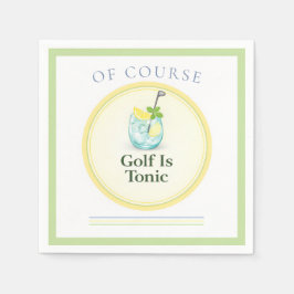 Golf É Tônico | Guardanapos de Papel de Golfe