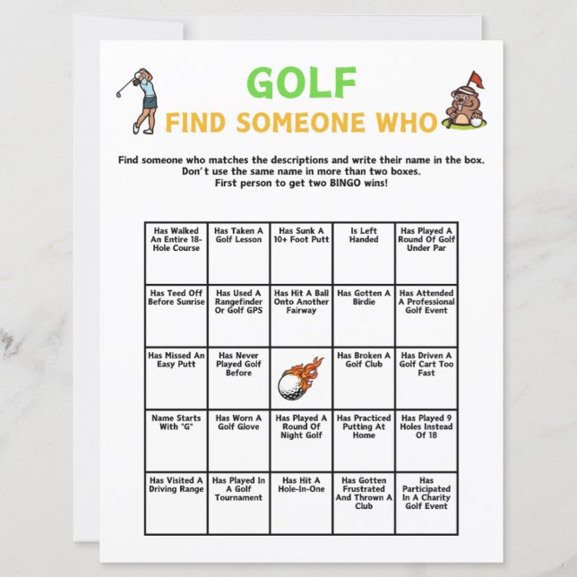 Golf Encontre Alguém Que Jogue (Frente)