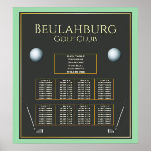 Golf Event Any Color Fab Seap Poster