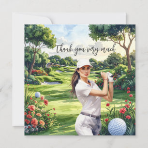 Golf Fairway Gratidão: Cartão de Agradecimento