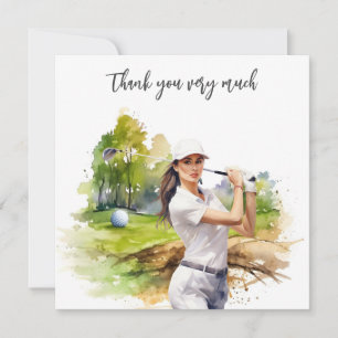 Golf Fairway Gratitude: Cartões de agradecimentos