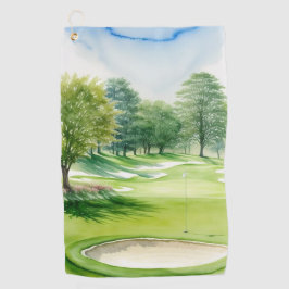 Golf Greenery Towel