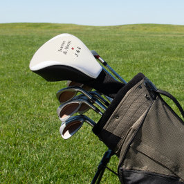 Golf Head Cover Forever & Always Romantic Custom I