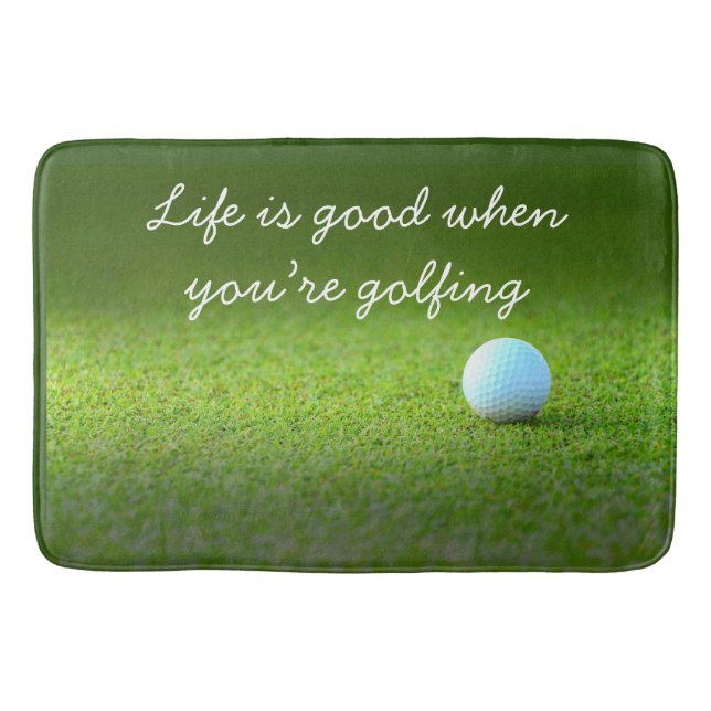 Golf Life é bom com bola de golfe no tapete de por (Frente)