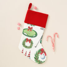 Golf Natal com o tema Golfer Watercolor Holiday