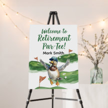 GOLF RETIREMENT Tee off ParTee for golfer