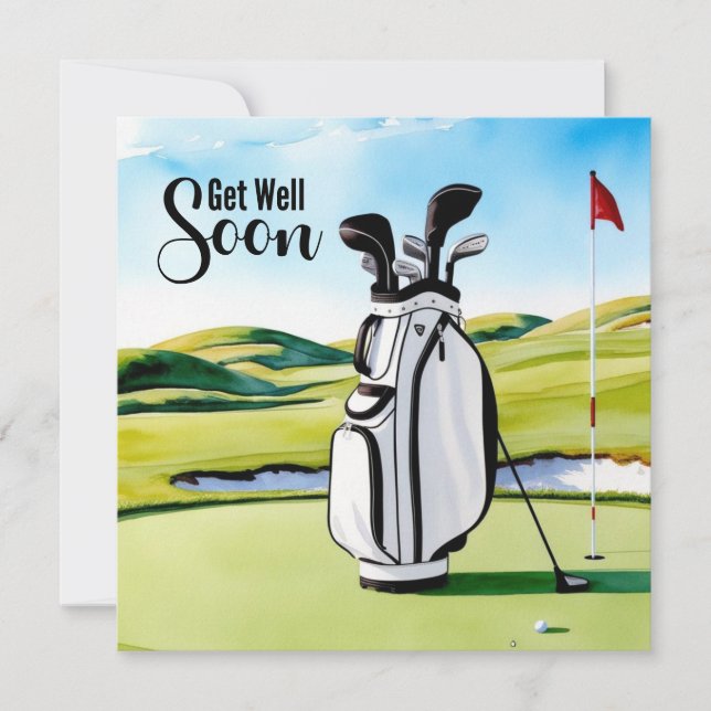 Golf se recupere logo com uma bolsa de golfe coloc (Frente)