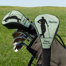Golf Silhouette, Homem, Nome, Texto