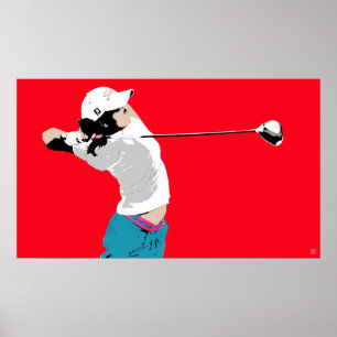 Golf Swing - Impressão de Golfe Original