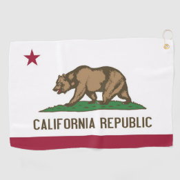 Golf Towel com bandeira da Califórnia, EUA