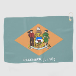 Golf Towel com bandeira de Delaware, EUA