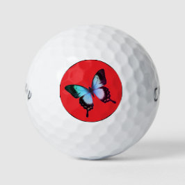 GOLFE BALLS BUTERFLY EM RED