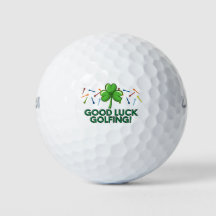 Golfe boa sorte golfe com shamrock e camisetas