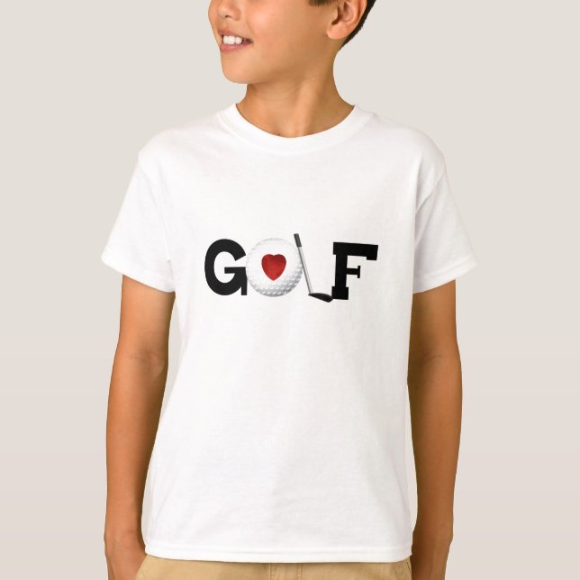 Golfe com Camisetas e presentes de bola de golfe (Frente)