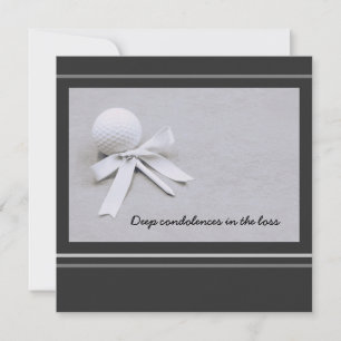 Golfe Condolências pela perda do golfe nas cinzas