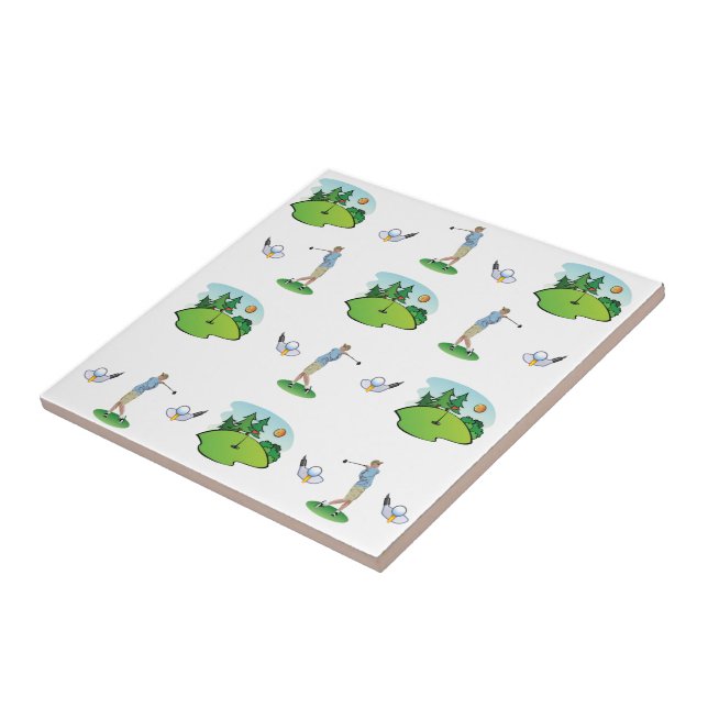 Golfe de Azulejo cerâmico (Lateral)