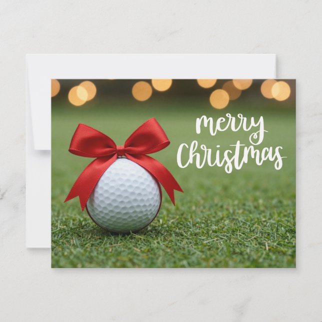 Golfe de Natal temático em verde para golfista (Frente)