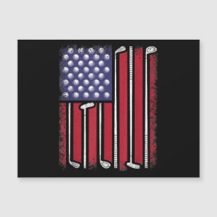 Golfe Engraçado Bandeira Americana Golf Player Vin