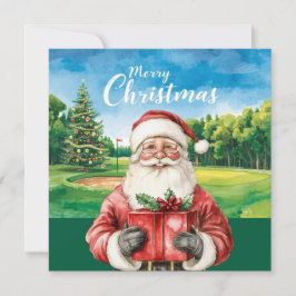 Golfe Feliz Natal com Papai Noel para golfe