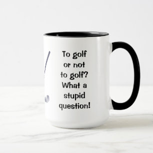 Golfe ou para não golf a caneca da campainha