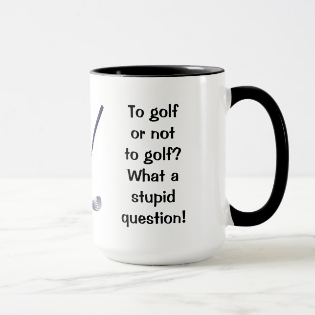 Golfe ou para não golf a caneca da campainha (Direita)